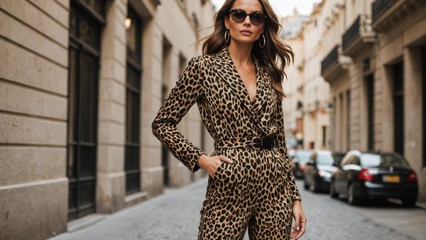 Découvrez la tendance incontournable : combinaison léopard chic