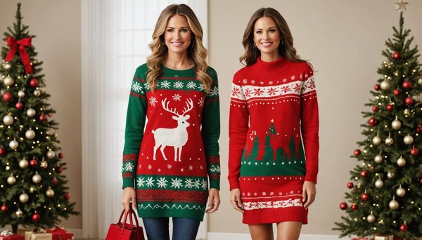 Robes pull de noël : l'élégance chaleureuse pour les fêtes